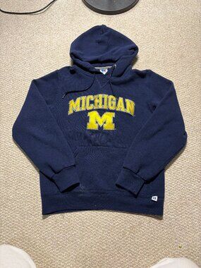 Russell Athletic Michigan Wolverines Hoodie in Navy - S